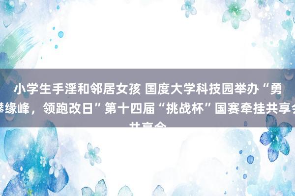 小学生手淫和邻居女孩 国度大学科技园举办“勇攀缘峰，领跑改日”第十四届“挑战杯”国赛牵挂共享会